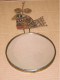 -RARE MIROIR MURAL SCULPTURE ART BRUTALISTE JARC 1970's OISEAU Stylisé SHADOK    E - Spiegel