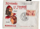 Ensemble Peu Commun:	Marseille - Bouches Du Rhône - Journée Du Timbre 1946+ 2 Etiquettes Erinophilie Numerotées - Bolli Provvisori