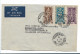 FAS052 / INDIEN - PONDICHERY - Gottheiten (3) 1953 Nach Deutschland - Storia Postale