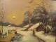 Tableau XIXème Paysage D'Hiver Ecole De Barbizon - Fischerei