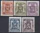 (BL42)   PRE 553-554-555-557-559 ,5 Valeurs ** - Typografisch 1936-51 (Klein Staatswapen)