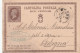 Italie Entier Postal  Cachet Commercial Borgi LIVORNO 24/9/1874 Pour Bologna - Stamped Stationery