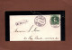 (RECTO / VERSO) SUISSE - FRAGMENT ENVELOPPE EN 1898 - TIMBRE DECHIRE - BEAU CACHET AMBULANT N° 25 - Ferrocarril