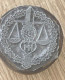 Tribunal De Commerce Vintage Ancienne Matrice-Plaque Imprimerie Tampon Encreur-Balance Justice - Seals