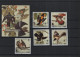 Burkina Faso  Birds Theme  Michel Cast.No.  Mnh/** 1028/1032 A/B + Sheet 111 A/B - Burkina Faso (1984-...)