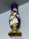 Delcampe - - ANCIEN VASE BARBOTINE PIED REGULE Redoré COLLECTION DECO VITRINE    E - Vazen