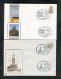 "BUNDESREPUBLIK DEUTSCHLAND" 1976 Ff., 6 Privat-Ganzsachenumschlaege Je Mit Sonderstempel (A844) - Enveloppes Privées - Oblitérées