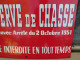 Delcampe - Ancienne Plaque Émaillée Réserve De Chasse Années 50 - Instructies