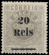 1887 MACAU MACAO CROWN ISSUE 20 RÉIS On 80R, UNUSED Mi.-Nr. 26C / Sc. 28 PERF. 13½ - Ongebruikt