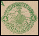 1923 COSTA RICA H&G 2 RRR -  UPU 4 CENT GREEN WRAPPER IMPRESOS - PINEAPPLE ANANAS PIÑA - VERY RARE - Fruits