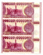 Iraq Banknotes - 10000 Dinars - Uncut Sheet  - 3 Pies  - ND 2002 - Iraq