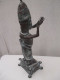 Art Africain - Benin - Belle Statue  En Bronze Haut .46 Cm - Poids 3 Kg - Bronzes