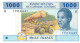 C.A.S. CAMEROON LETTER U  B207Ue 1000 FRANCS 2002 Issued 2017 Signature 12     UNC. - États D'Afrique Centrale