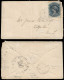 1864 VERY RARE - NOVA SCOTIA COVER 5C ON WHITE PAPER CANCELLED BY UNRECORDED MUTE 64 POINT CANCEL - Storia Postale