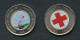 PANAMA (2017-2018) 2 X 1 Balboa - Centenario De La Cruz Roja Panameña - Red Cross Bimetalic - Panamá