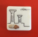 Handmade Crete Stone Marble Fridge Magnet Souvenir, From Crete Greece - Tourism
