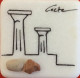 Handmade Crete Stone Marble Fridge Magnet Souvenir, From Crete Greece - Tourism