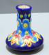 -JOLI ANCIEN VASE MINIATURE PETIT VASE A VIOLETTES CERAMIQUE LONGWY VITRINE    E - Longwy (FRA)