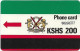 Kenya - KPTC (Autelca Magnetic) - Logo (No Notch, No Letter 'T', Cn. Small Dashed Ø), 200KSh, Used - Kenya