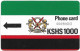 Kenya - KPTC (Autelca Magnetic) - Logo (No Notch, With Letter 'T', Cn. Normal 0), 1.000KSh, Used - Kenya
