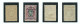 RUSSLAND RUSSIA 1920 Wrangel Army Gallipoli OPT MNH/MH : Normal + 3 Varieties (set Off & OPT Inverted + Partly Missing) - Wrangel-Armee