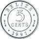 Monnaie, Belize, 5 Cents, 1991 - Belize