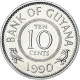 Monnaie, Guyana, 10 Cents, 1990 - Guyana