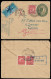 1953 PAKISTAN UPRATED 1½As AIRMAIL POSTAGE DUE POSTAL STATIONERY ENVELOPE (H&G 3) ASTAMANISHA TO GERMANY - Pakistán