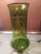 Delcampe - Vase Verre Émaillé Legras Décor De Fleurs & Ruban Doré Non Signé - Verre & Cristal