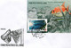 Lote CU2015-23F, Cuba, 2015,3 SPD-FDC, Fauna Prehistórica, Prehistoric Fauna, Pez, Fish - FDC