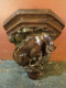 Delcampe - Console En Plâtre Polychrome Style Médiéval Chimère Dragon. - Escayola