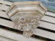 Delcampe - Ancienne Console Socle Statue Religieuse Église Style Gothique XIXéme Maison Rafft Paris - Gesso