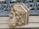 Delcampe - Ancienne Console Socle Statue Religieuse Église Style Gothique XIXéme Maison Rafft Paris - Escayola