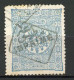 TURQ. -JOURNAUX  Yv. N° 9  (o)  1pi Bleu-gris Cote 100 Euro BE   2 Scans - Timbres Pour Journaux