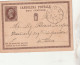 Italie Entier Postal VERCELLI 21/12/1877  Pour Torino - Interi Postali