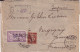 LIBAN , YONNE - LETTRE DE BEYROUTH POUR VERGIGNY , EN RECOMMANDE , TIMBRE AVEC SURCHAGE " O. M. F. SYRIE " - 1922 - Briefe U. Dokumente