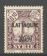 LATTAQUIE N° 20a Surcharge Recto-verso NEUF*  CHARNIERE / Hinge / MH - Unused Stamps