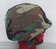 Delcampe - Elmo U.S. Army Mod. M1/T21 Anni '70/80 Telino Woodland - Headpieces, Headdresses