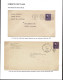 Lot # 107 Japanese Detainee Mail: 1938, 3¢ Light Violet Jefferson On Two Envelopes - Lettres & Documents