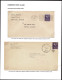 Lot # 107 Japanese Detainee Mail: 1938, 3¢ Light Violet Jefferson On Two Envelopes - Cartas & Documentos