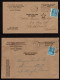 Lot # 115 Dead Letter Return Office Fee: Two Examples Of 1938, 5¢ Monroe Bright Blue Used Instead Of Postage Due Stamp O - Covers & Documents