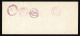 Lot # 158 Registered, Return Receipt Requested On 1955 Envelope: Bearing 1938, 17¢ Andrew Johnson Red Rose, 20¢ Garfield - Storia Postale