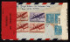 Lot # 207 Used To Mt. Carmel, Haifi, Palestine:1942 Cover Bearing 1938 5c Monroe Bright Blue (Three Copies), 15c Transpo - Covers & Documents