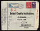 Lot # 211 Used To Israel: 1950's Envelope Bearing 1938 2c John Adams Rose Carmine And 1938 3c Jefferson Light Violet - Covers & Documents