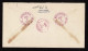 Lot # 235 Coil: 10c Brown Red Tyler, Horizontal Coil Pair Tied By Mute Oval On 1942 Envelope - Briefe U. Dokumente