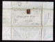 Lot # 280 1847, 10¢ Black Almost Four Marginal Genuine Stamp "tied" By Red Grid - Autres & Non Classés