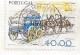 Portugal , 1984 , Work Tools Series 40$00 , Animal Wagon , Color-shifted Variety - Diligences