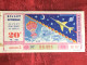 Espace Ballon Avion Fusée 1960 Billet De Loterie Nationale-divisible Ne Peut être Vendu Au Public ?Imprimé Taille Douce - Billets De Loterie