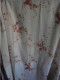 Vintage - Grand Rideau Voilage Fleurs Rouge Années 70 - Laces & Cloth