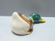 Delcampe - -SUJET CANARD COL VERT CERAMIQUE Objet Déco Collection Vitrine XXe    E - Sonstige & Ohne Zuordnung